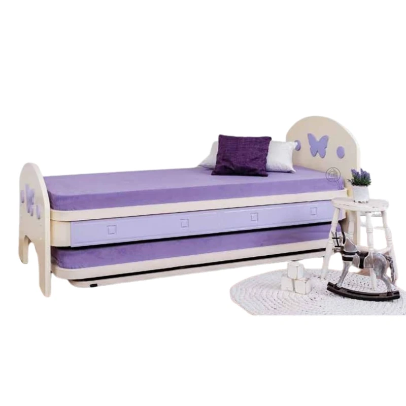 מיטת היי רייזר | דגם נסיכה פרפרים