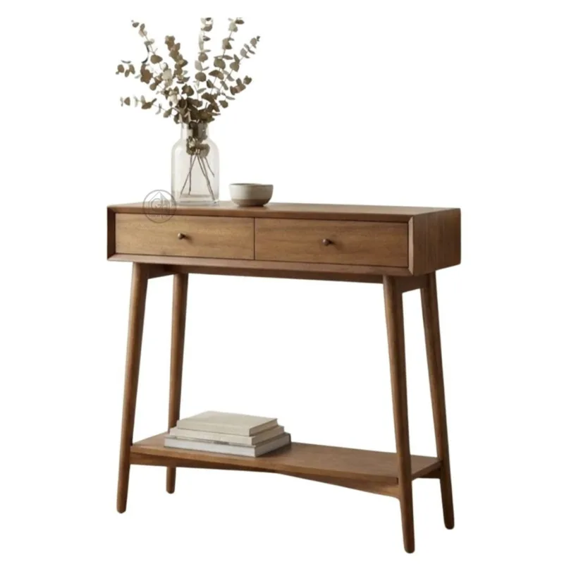 קונסולה מעץ מלא עם מגירות | דגם D-2