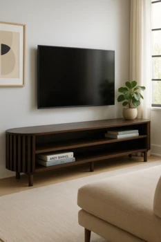 מזנון TV מעץ מנגו טבעי