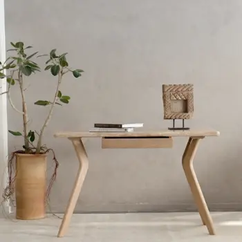 שולחן כתיבה קמיליה פלטה שיש טרוונטין + מגירה