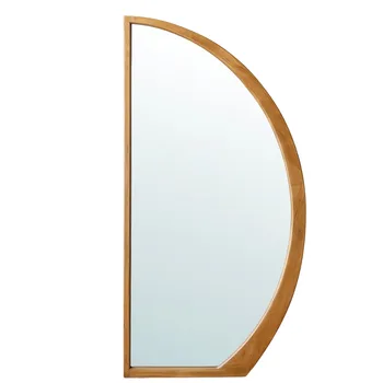 מראה חצי עיגול | עץ מלא | גוון טבעי בהיר. G-H.CO.IL