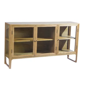 מזנון עץ בוק מלא | דגם הוואנה – 3 דלתות