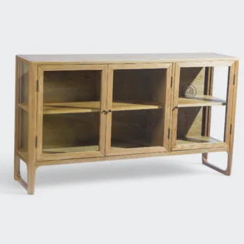 מזנון עץ בוק מלא | דגם הוואנה – 3 דלתות. G-H.CO.IL