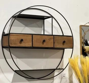 מדף דקורטיבי עם מגירות | קוטר 75