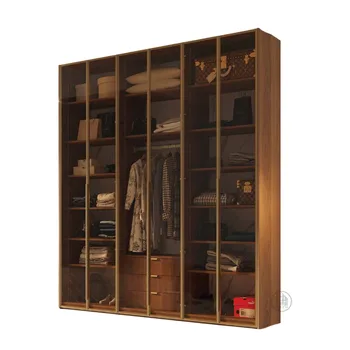 ארון דלתות זכוכית ומסגרת אלומיניום | דגם G2