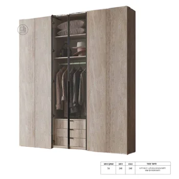 ארון פתיחה 6 דלתות | דגם אבן