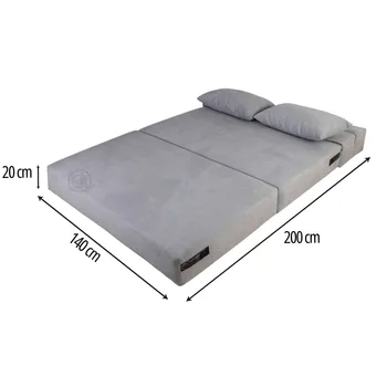 מידה במצב פתוח - ספה נפתחת למיטה זוגית | פתרון אירוח מודרני