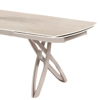 שולחן ספוטי לפינת אוכל | אבן קרמית טרוונטין WWW.G-H.CO.IL