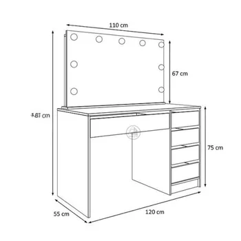 שידת איפור WWW.G-H.CO.IL