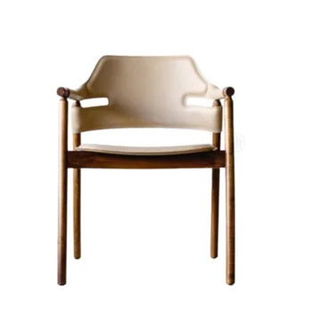 כסא אוכל סלינה ד.עור ידיות אלון