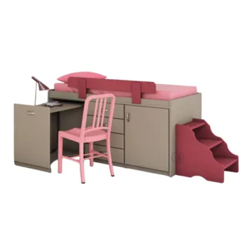 מיטה בשילוב סולם ושולחן כתיבה | דגם 248