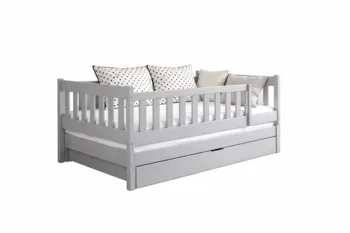 מיטת ילדים עם מיטת חבר מעץ מלא | דגם נלה WWW.G-H.CO.IL