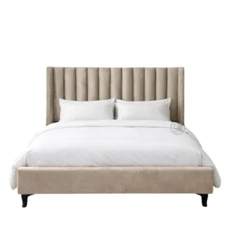 מיטה זוגית מרופדת עם ארגז | דגם טריו