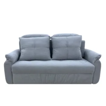 צבע: אפור בהיר - ספה נפתחת למיטה זוגית 140 ס"מ | ספת אירוח נפתחת | דגם לונה