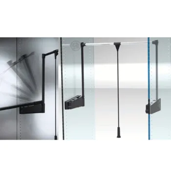 Wardrobe pull-down rail system for easy clothing access – Green House Furniture