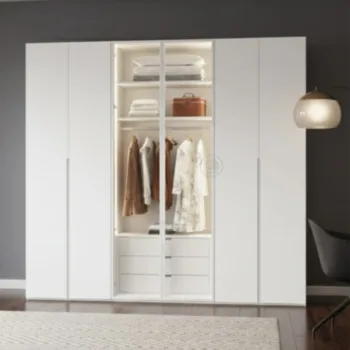 אלומיניום: לבן. פנים: לבן - panorama-wardrobe-6-doors-white-glass-led-green-house.jpg