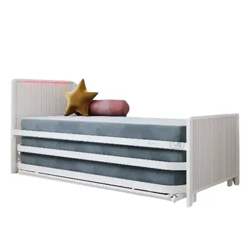 מיטת היירייזר משולשת עם מנורת לד| דגם אוריאן