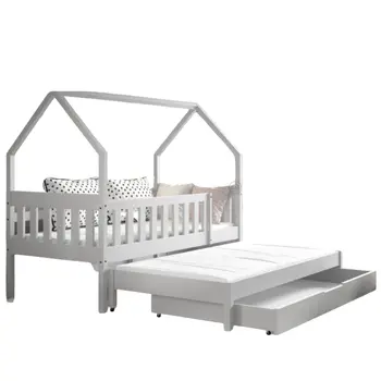 מיטת בית עץ נפתחת | דגם מאיה