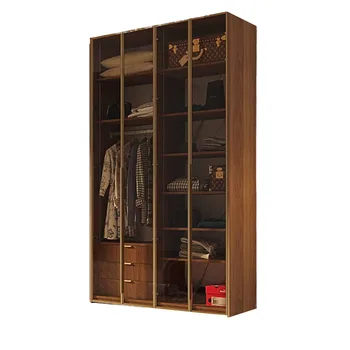 ארון פתיחה 4 דלתות זכוכית| דגם גול