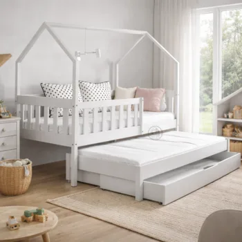 מיטת בית עץ נפתחת | דגם מאיה