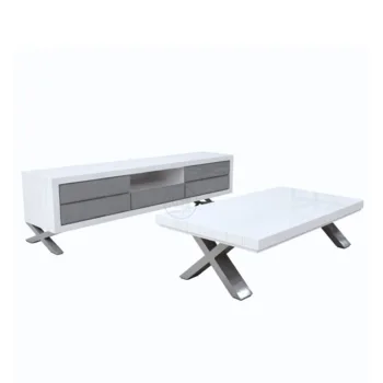 סט מזנון ושולחן רגליי איקס X