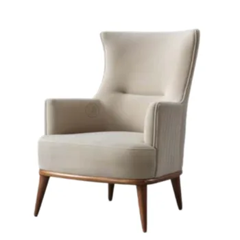 כורסא מרופדת ורגלי עץ | דגם קסטל